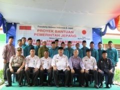 Konjen Morikawa, Bupati Langkat, beserta perwakilan dari Yayasan Al-Uswah Sumatera Utara