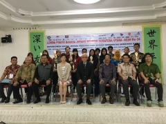 Konsul Jenderal Takeshi ISHII dan Istri, Juri, Panitia dan Seluruh Peserta Lomba Pidato Bahasa Jepang Wilayah Sumut & Aceh